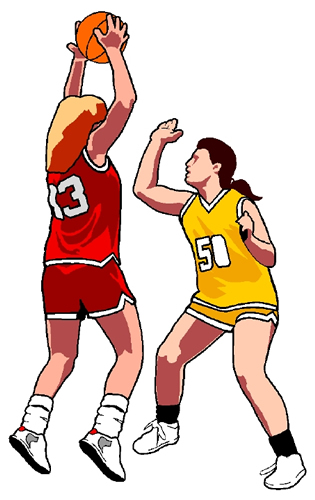 Girls Playing Basketbal 