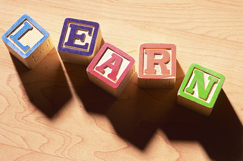 blocks that spell out learn 