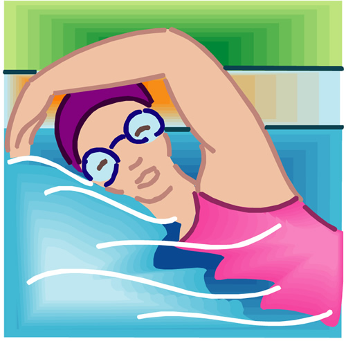 girl swimming 