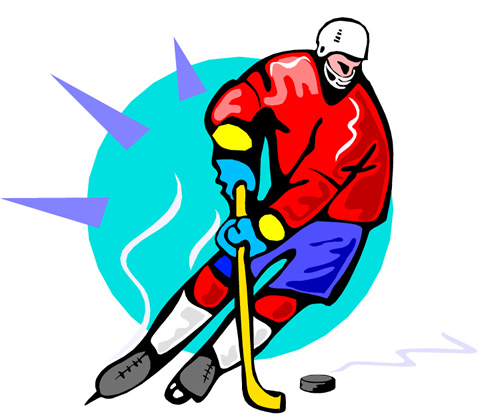 Hockey Player Graphic 
