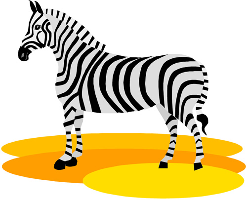 zebra drawing 