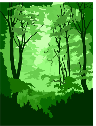 Clip art picture of a forest 