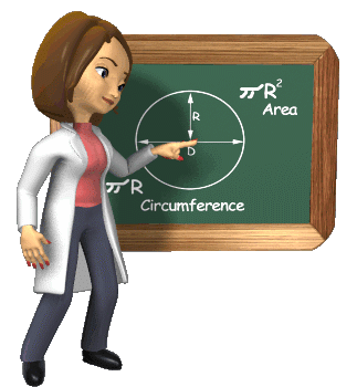professor teaching circumference 
