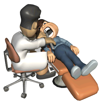 Dentist with patient 