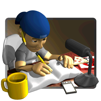 boy working on homework  
