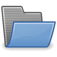 blue file folder picture 