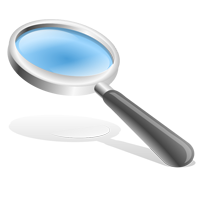 A picture of a magnifying glass 