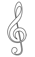 treble clef symbol 