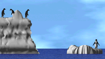 diving penguins