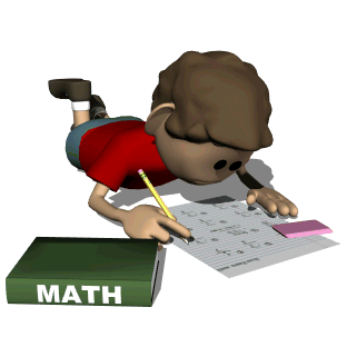 Boy doing math hwk